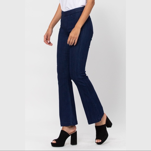 cello jeans pull on flares in dark trouser 30” - Picture 2 of 9